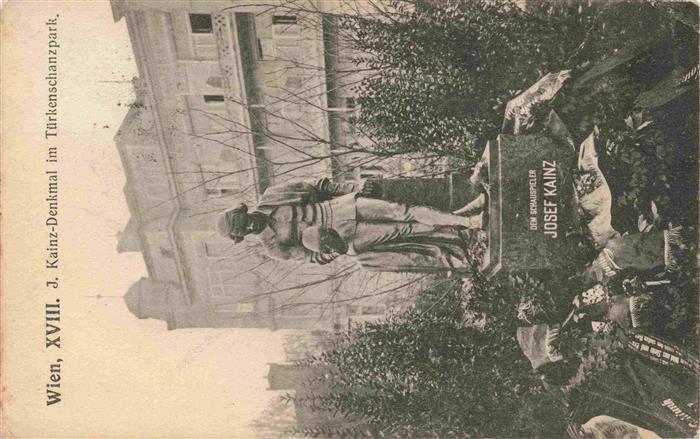 Wien AT J. Kainz-Denkmal im Tuerkenschanzpark