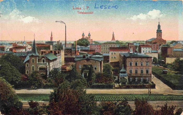 Lissa  Posen LESZNO Warthegau PL Totalansicht Feldpost