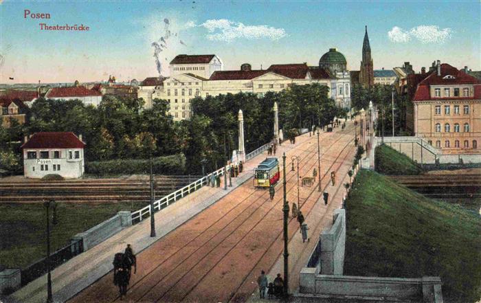 Posen  POZNAN PL Theaterbruecke Feldpost