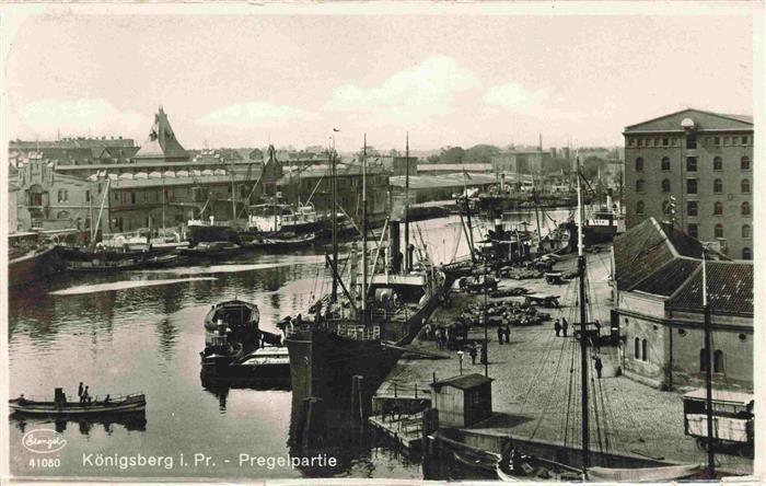 KoeNIGSBERG  Ostpreussen Kaliningrad RU Pregelpartie Hafen