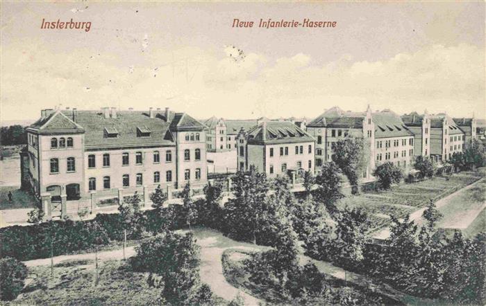 INSTERBURG Tschernjachowsk Kaliningrad RU Neue Infanterie-Kaserne Feldpost
