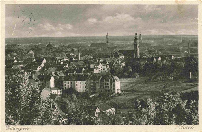 ERLANGEN Bayern Stadtpanorama