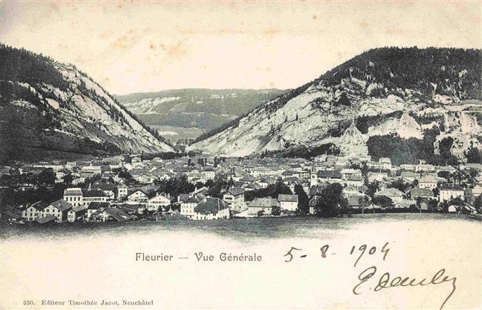 Fleurier NE Vue générale