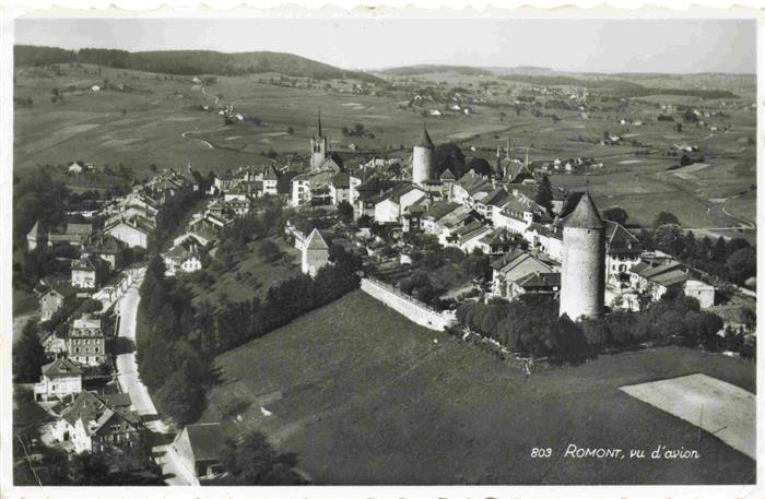 Romont FR Fliegeraufnahme