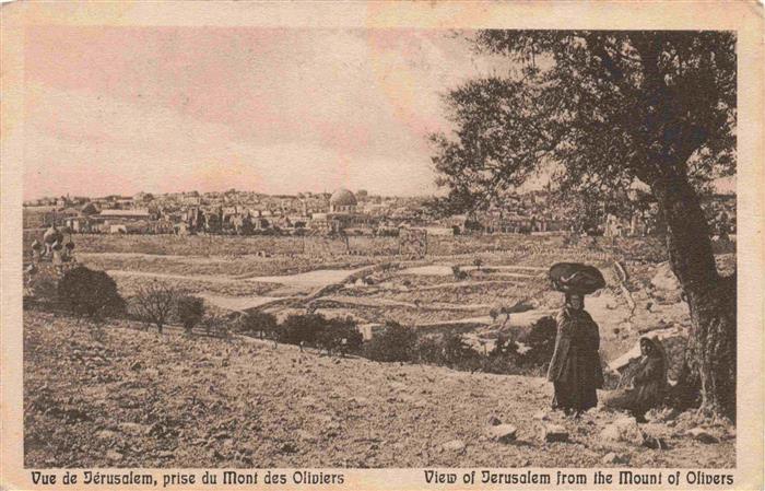 Jerusalem  Yerushalayim Israel Vue prise du Mont des Oliviers