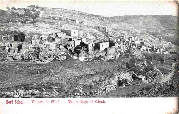 Siloa Siloe Siloah Israel View of the village