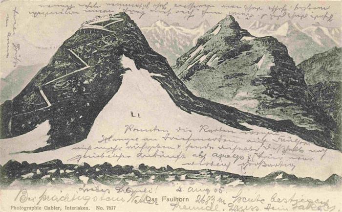 Faulhorn 2683m BE Gebirgswelt Berner Alpen