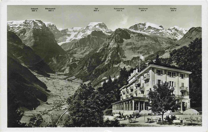 Braunwald GL Hotel Braunwald mit Toedikette Glarner Alpen