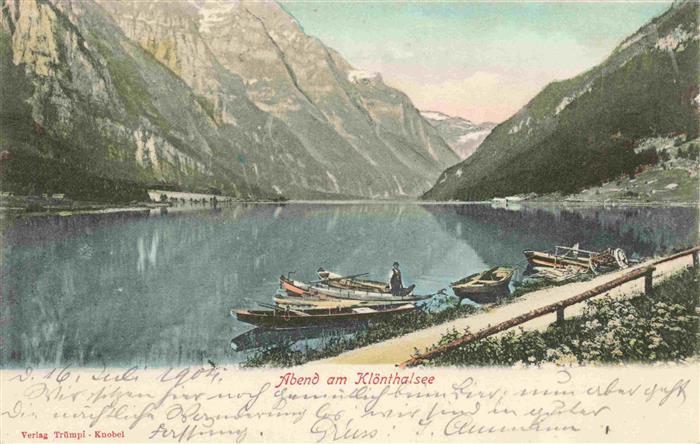 Kloenthalsee Kloenthalersee GL Abend am See