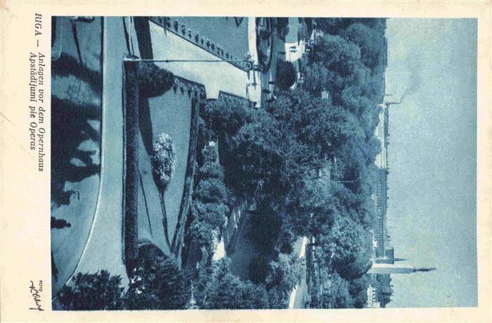 RIGA Latvia Anlagen vor dem Opernhaus