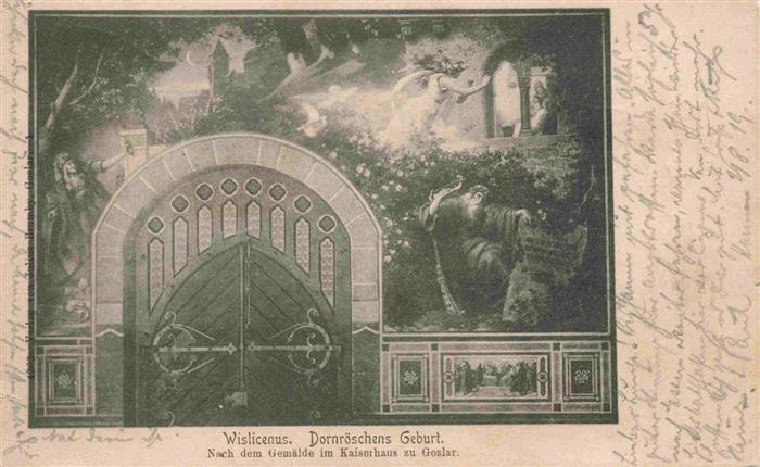 GOSLAR Harz Niedersachsen Wislicenus Dornroeschens Geburt nach Gemaelde im Kaise
