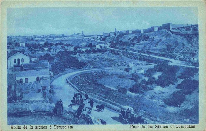 Jerusalem  Yerushalayim Israel Route de la station à Jerusalem