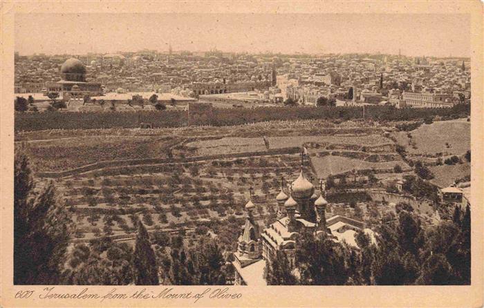 Jerusalem  Yerushalayim Israel Panorama from Mount of Oliveo