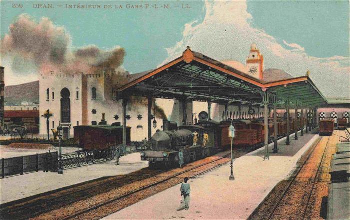 ORAN Algerie Intérieur de la Gare P.L.M. Eisenbahn D