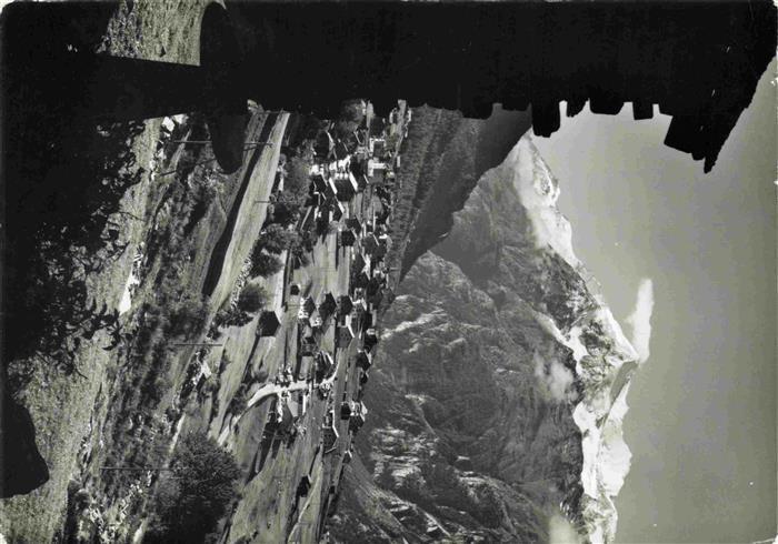 Graechen VS Panorama Blick gegen Weisshorn und Brunegghorn Walliser Alpen