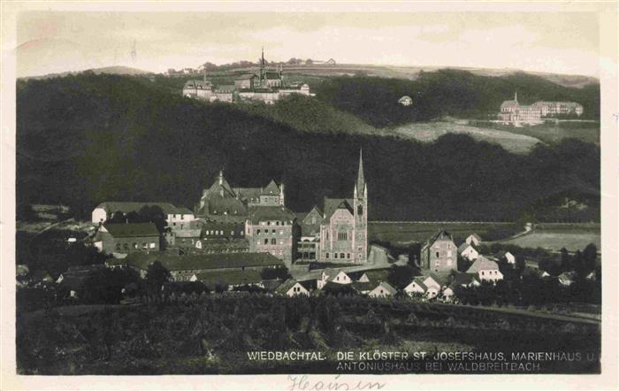 Wiedbachtal Waldbreitbach Wied Kloester St. Josefshaus Marienhaus Antoniushaus