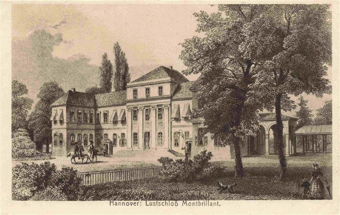 HANNOVER  CITY Lustschloss Montbrillant Kuenstlerkarte