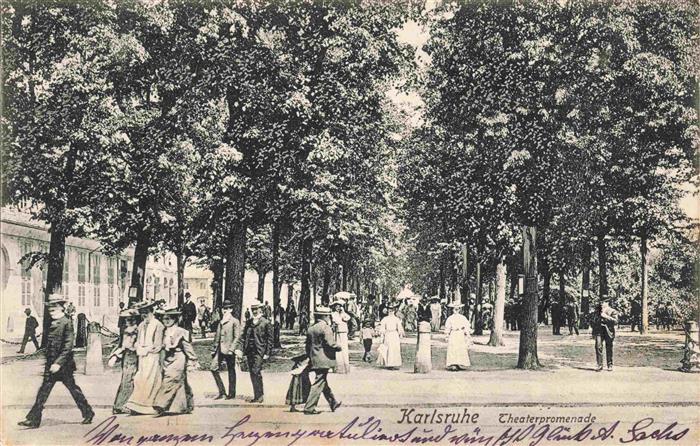 KARLSRUHE Baden Theaterpromenade