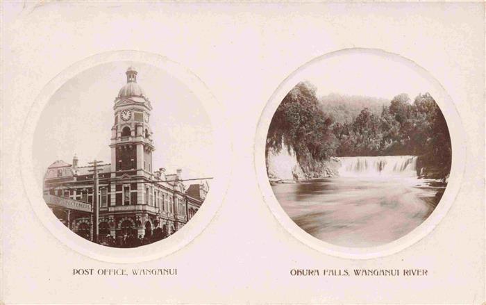 Wanganui NZ Post Office Ohura Falls Wanganui River