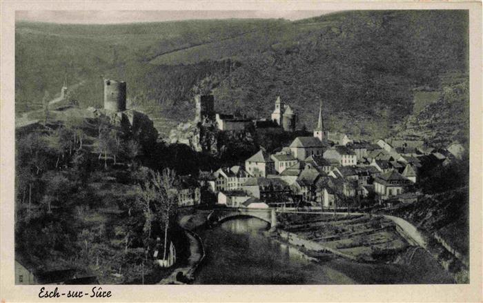 Esch-sur-Sure Luxemburg Panorama