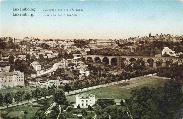 LUXEMBOURG Luxemburg Vue prise des Trois Glands Blick von den 3 Eicheln
