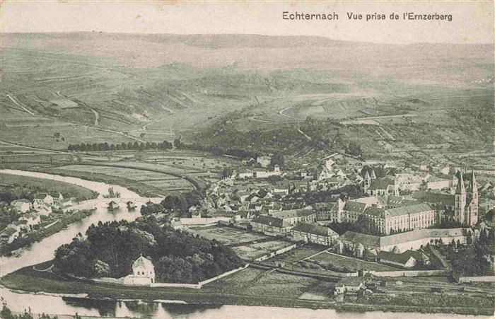 Echternach Luxembourg Vue prise de l'Ernzerberg