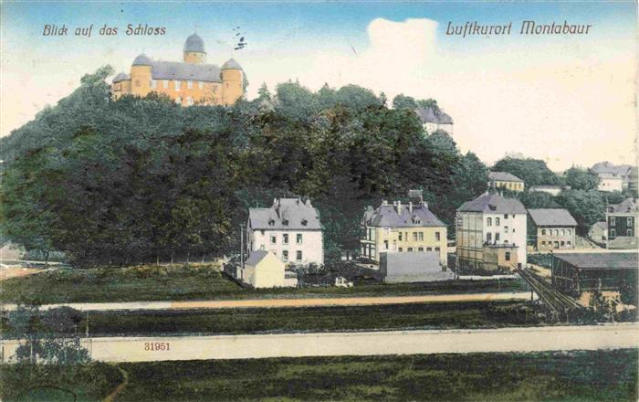 Montabaur Westerwald Blick auf das Schloss