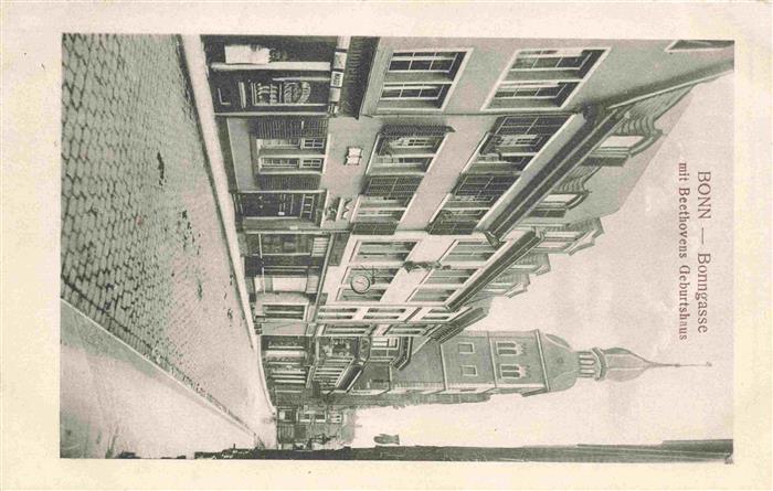 BONN Rhein Bonngasse mit Beethovens Geburtshaus