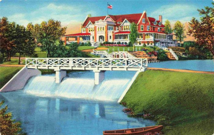 Dallas Texas USA Dallas Country Club Illustration