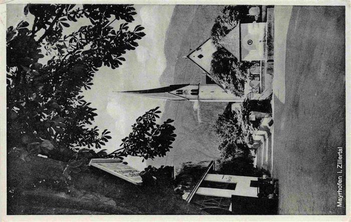 Mayrhofen Zillertal AT Ortsmotiv mit Kirche