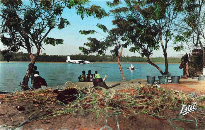 Abidjan Cote d Ivoire Elfenbeinkueste La Baie du Banco Wasserflugzeug