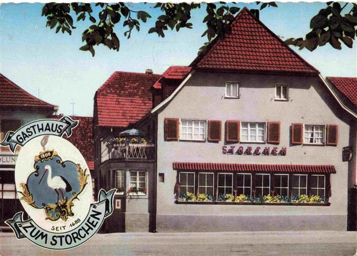 Buehl Baden Gasthaus zum Storchen Wappen