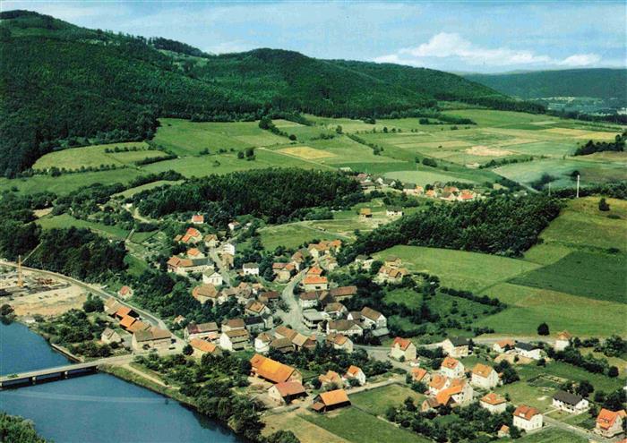 Hemfurth-Edersee Edertal Fliegeraufnahme