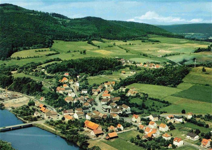 Hemfurth-Edersee Edertal Fliegeraufnahme