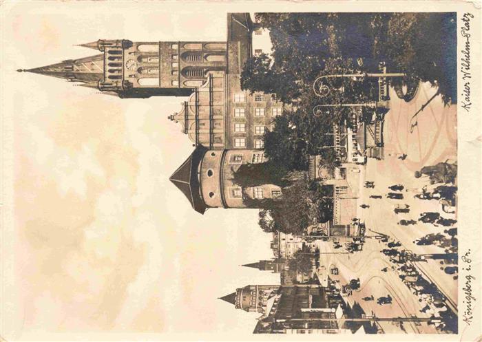KoeNIGSBERG  Ostpreussen Kaliningrad RU Kaiser-Wilhelm-Platz Denkmal Kirche