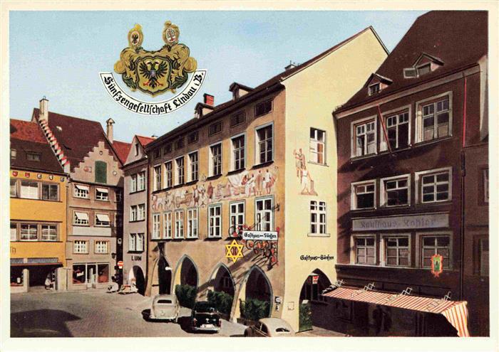 LINDAU  Bodensee Gasthaus zum Suenfzen Wappen