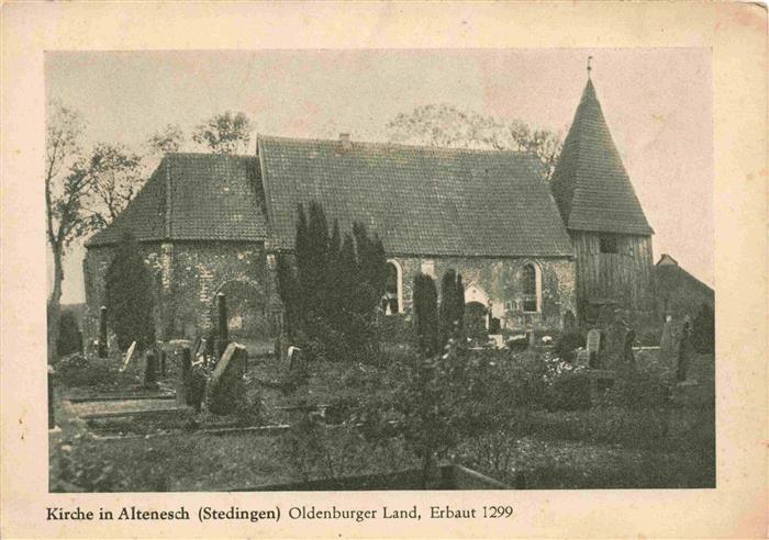 Altenesch Lemwerder Niedersachsen Kirche Friedhof Aus Serie 700 Jahre Stedingseh