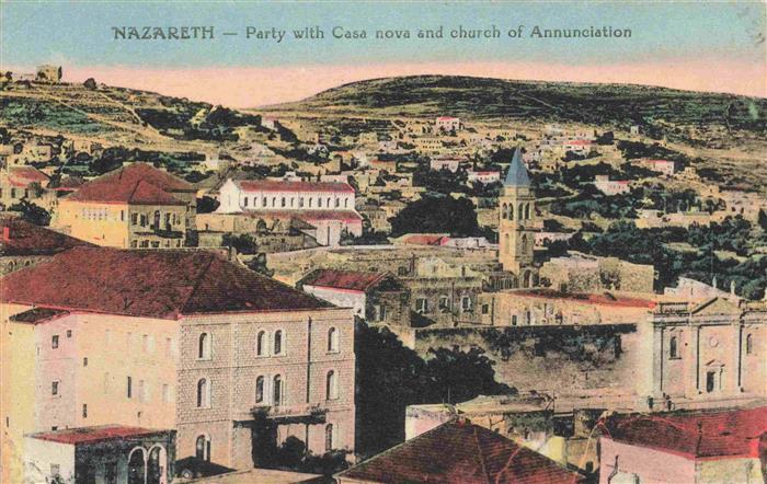 Nazareth Illit Israel Party with Casa nova and church of Annunciation