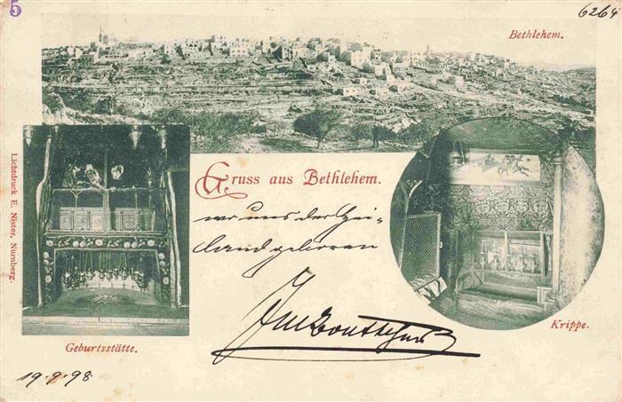 Bethlehem Yerushalayim Israel Panorama Geburtsstaette Krippe