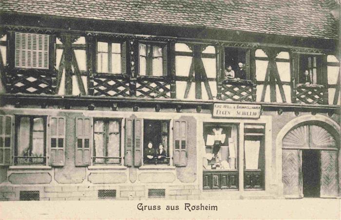 Rosheim 67 Alsace Baumwoll Geschaeft Eugen Schill