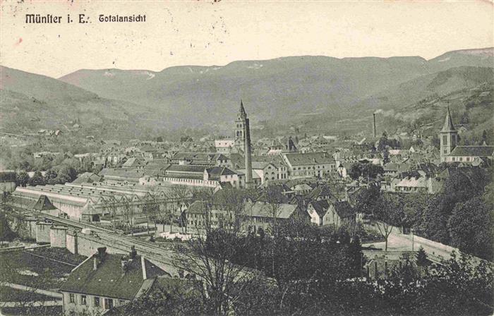 Muenster  Elsass Munster 68 Alsace Haut-Rhin Panorama