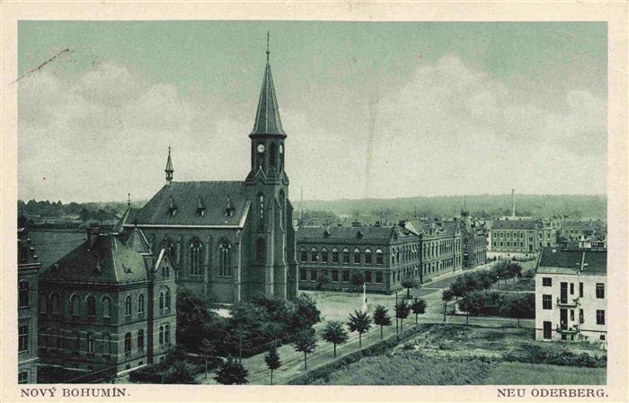 Neu-Oderberg Novy-Bohumin Bohumin CZ Panorama mit Kirche