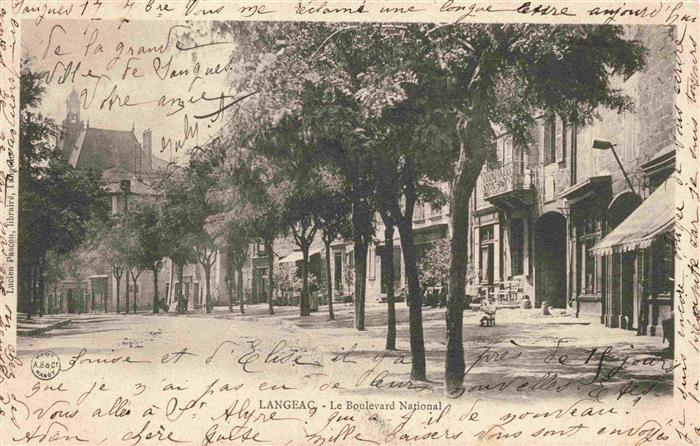 Langeac 43 Haute-Loire Le Boulevard National