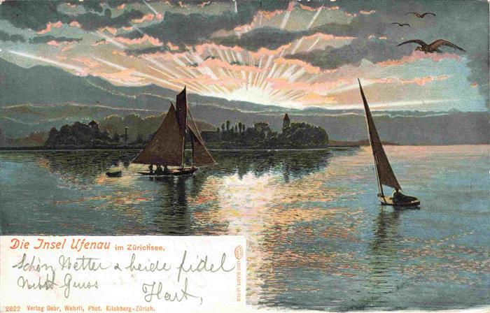 Ufenau Ufnau Insel Zuerichsee SZ Panorama