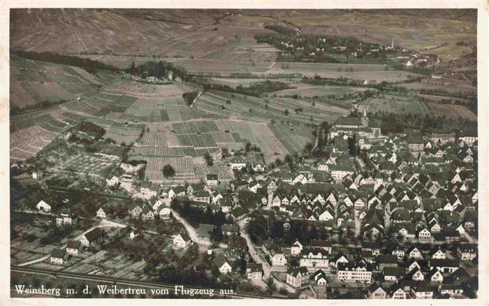 Weinsberg BW an der Weibertreu Fliegeraufnahme