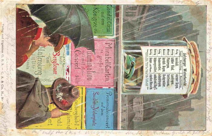 SALZBURG  AT Tafel Wetterbericht