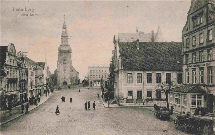 INSTERBURG Tschernjachowsk Kaliningrad RU Alter Markt Feldpost