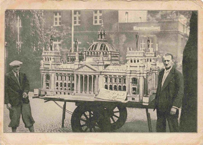 Dittersbach Kamnitz Jetrichovice CZ Modell des Reichtagsgebaeudes von Glauer und