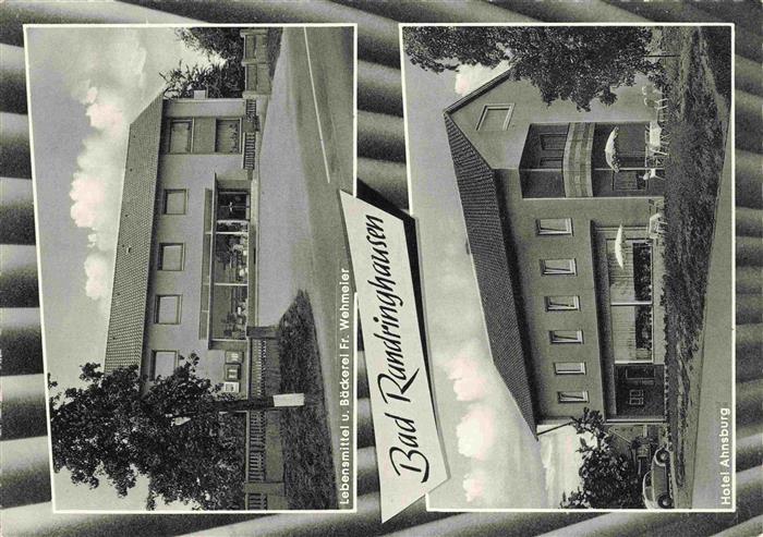 Bad Randringhausen Buende NRW Baeckerei Lebensmittel Wehmaier Hotel Ahnsburg