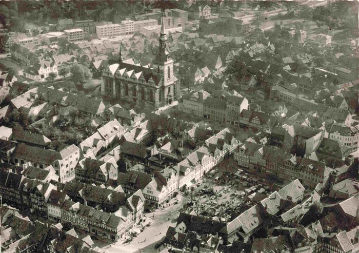 WOLFENBueTTEL Innenstadt Fliegeraufnahme mit Marienkirche